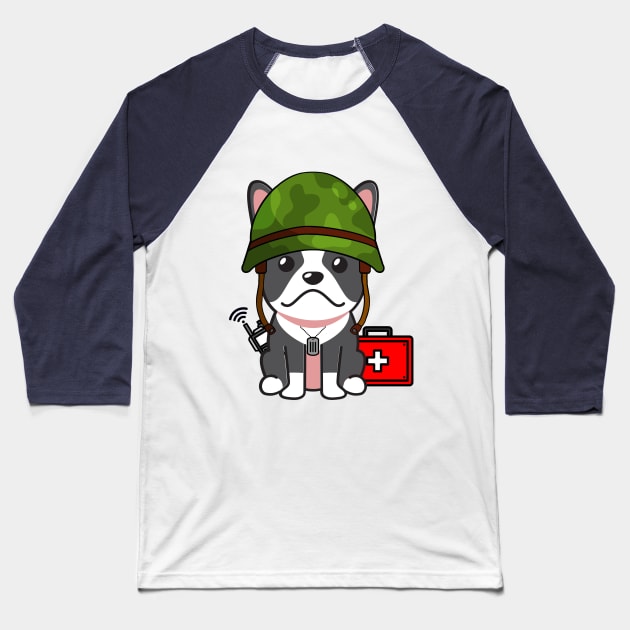 Medic French Bulldog Baseball T-Shirt by Pet Station